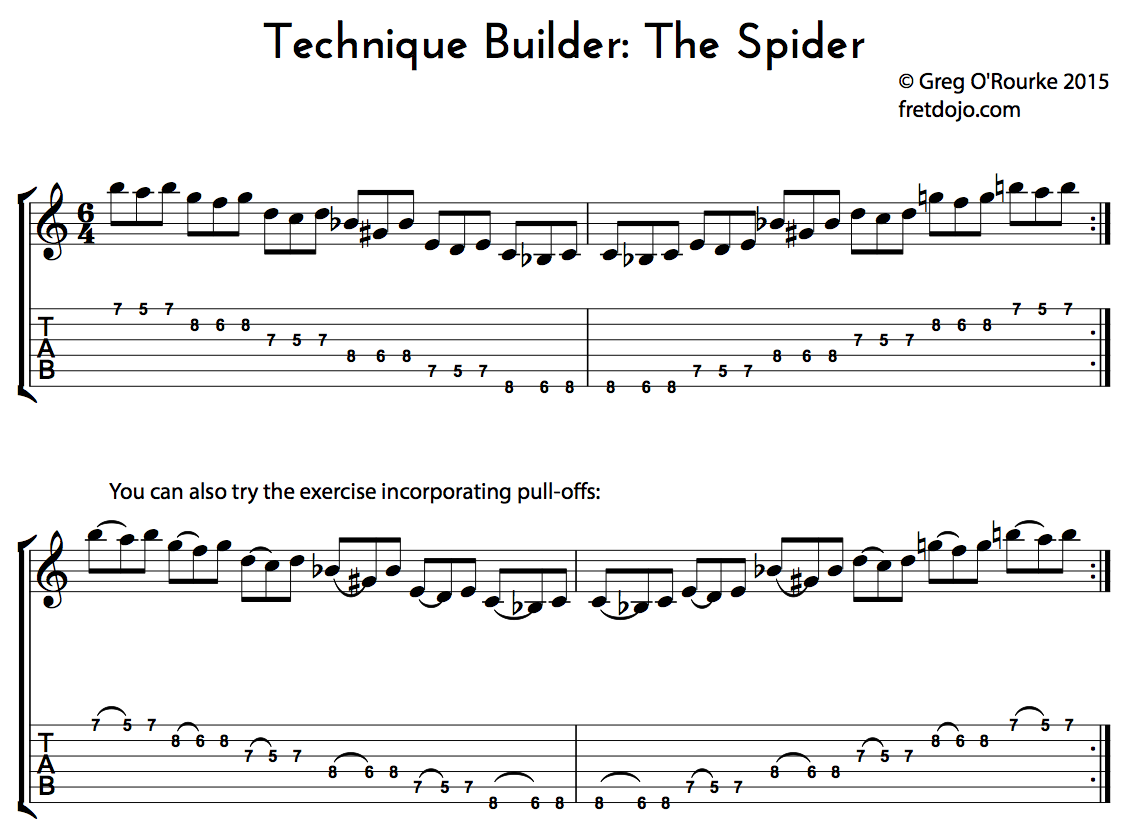 Spiders - Guitar TAB