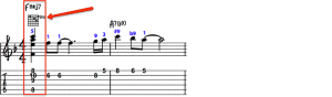 chord melody guitar fig.10