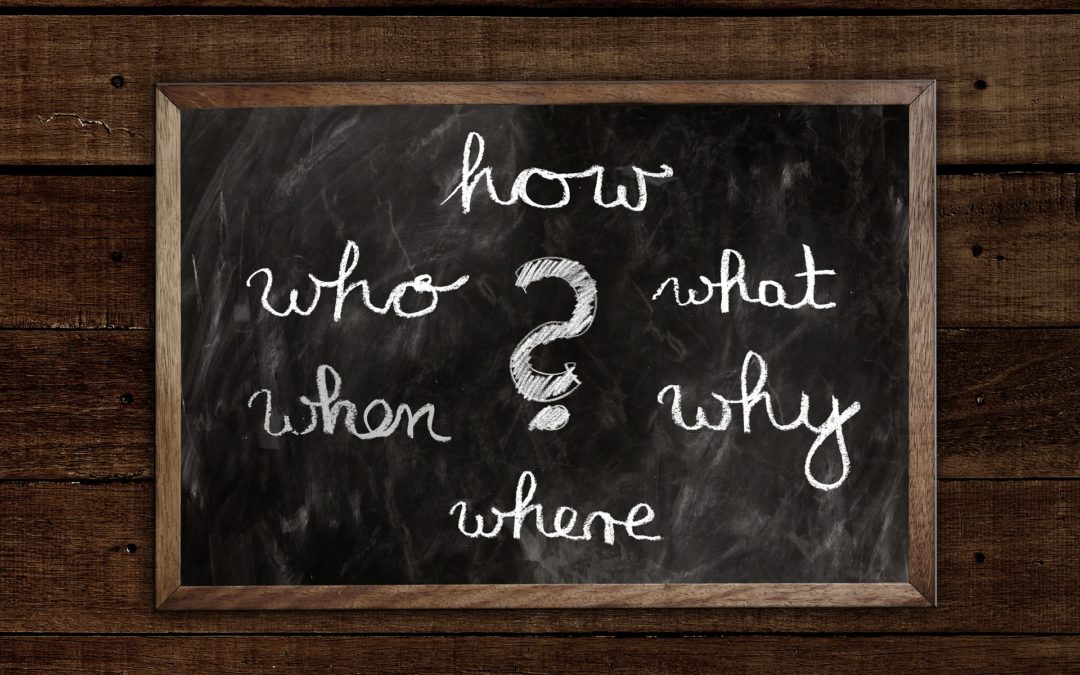 You have questions and I have answers – as it should be