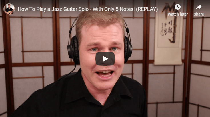 How to play a Jazz Solo with Only 5 Notes