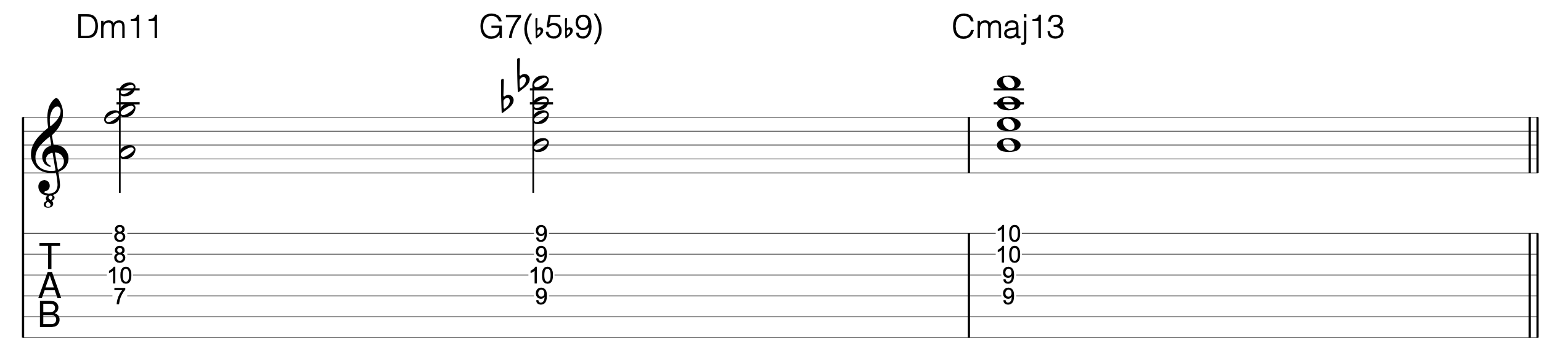 ii vi chords