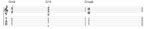 2 5 1 in c major